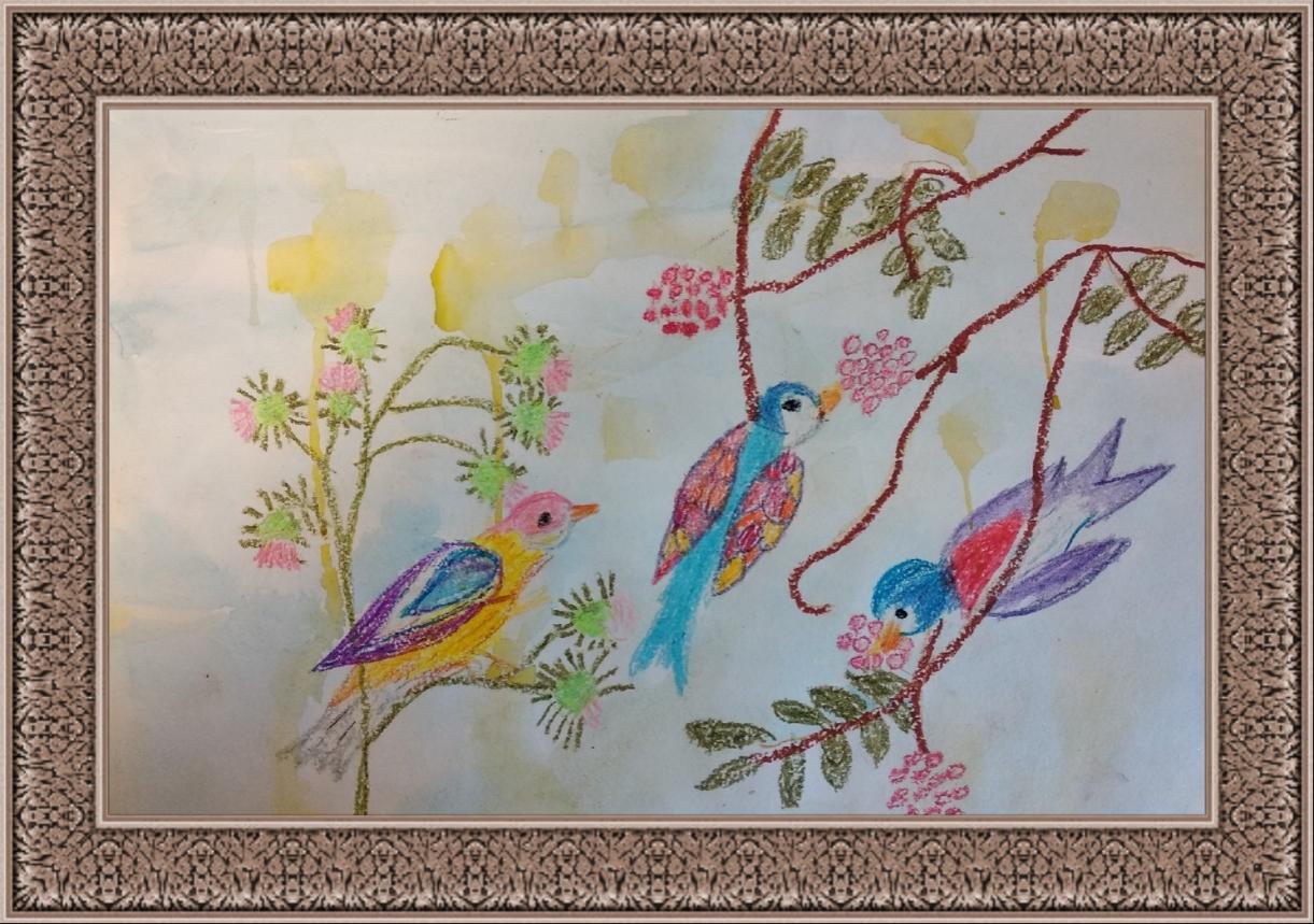 Птицы региона Севастополь рисунки детские на выставку