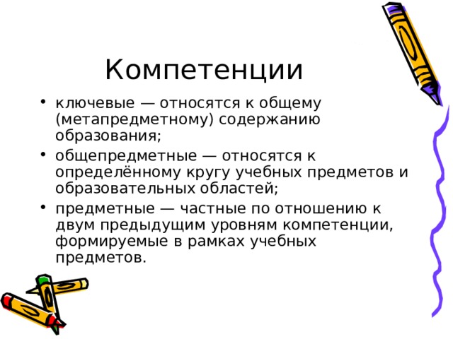 Компетенции