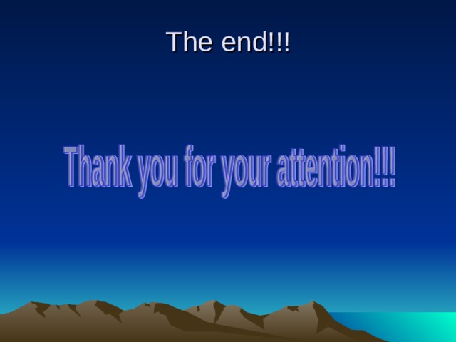 The end!!!