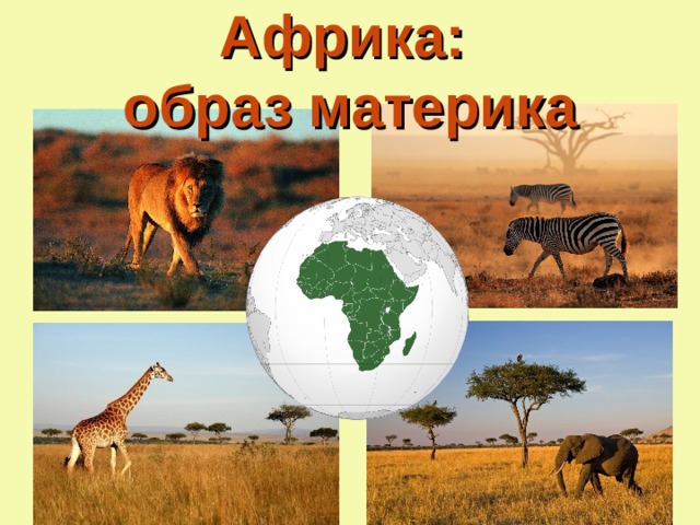 Африка: образ материка