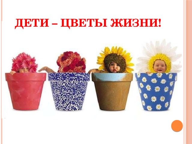 Дети – цветы жизни!