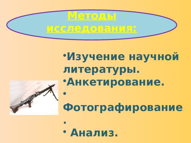 Методы исследования: