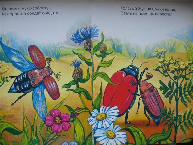 Жуки детские песни. Толстый Жук Михалков. Иллюстрации жуки для детского сада. Толстый Жук.