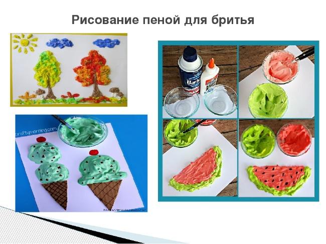 Рисунок пеной для бритья