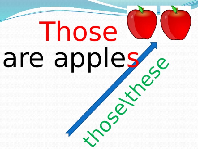 those\these Those are apple s