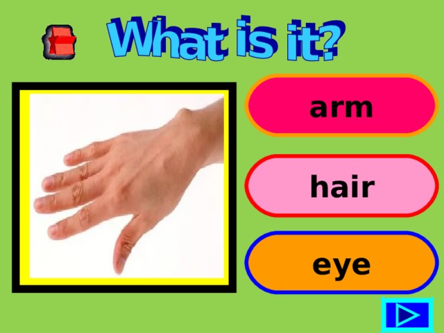 arm hair eye