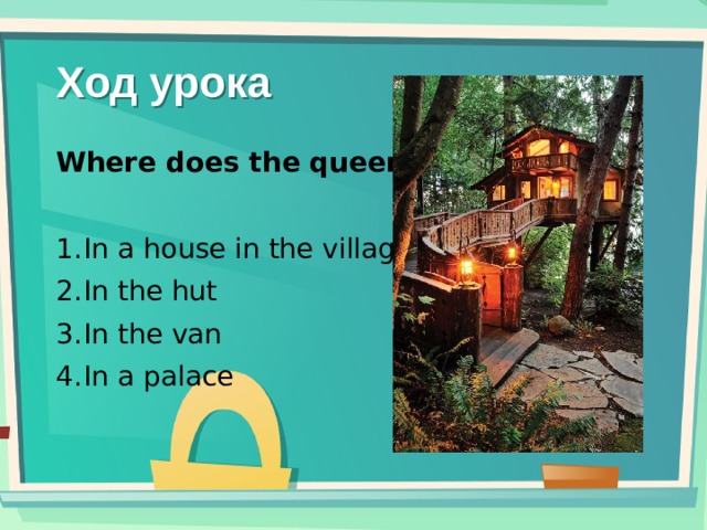 Ход урока Where does the queen live?