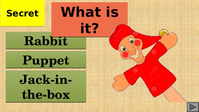 Secret What is it? Rabbit Puppet Jack-in-the-box