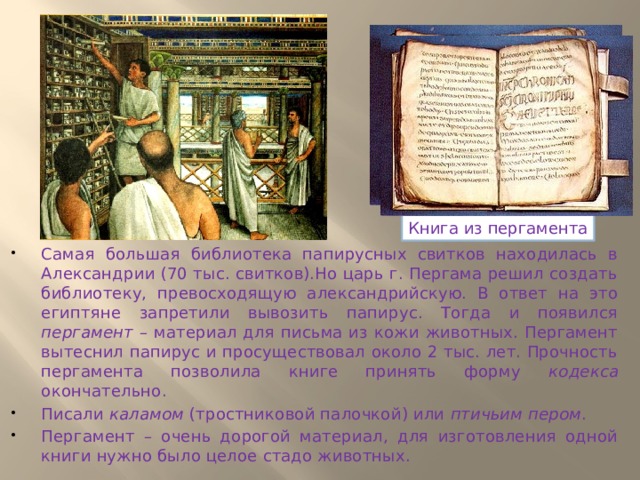 Книга из пергамента