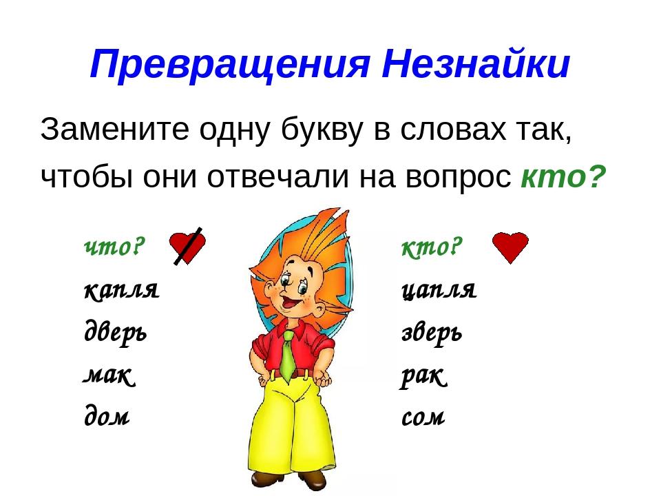 Урок русского языка в 1 классе «Слова, отвечающие на вопросы: Какой? Какая? Какое? Какие?»