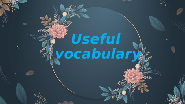 Useful  vocabulary