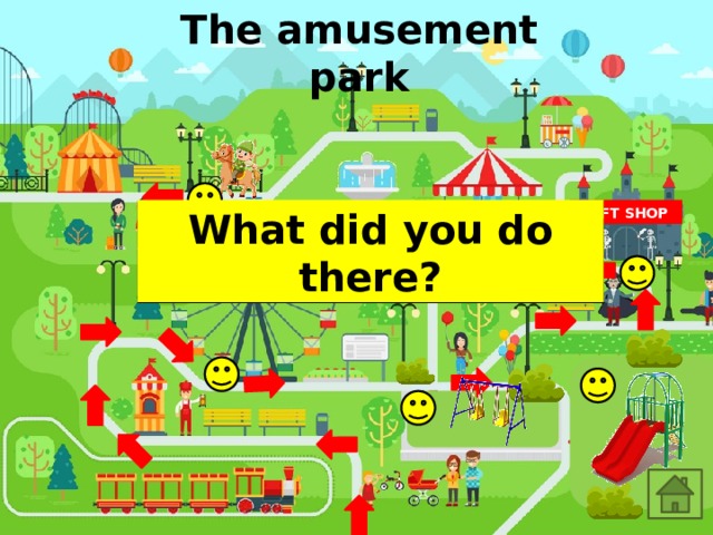 The amusement park What did you do there? GIFT SHOP