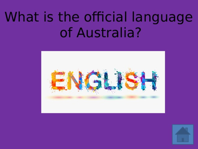 What is the official language of Australia?