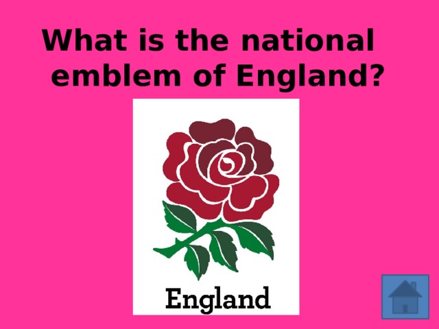 What is the national  emblem of England?
