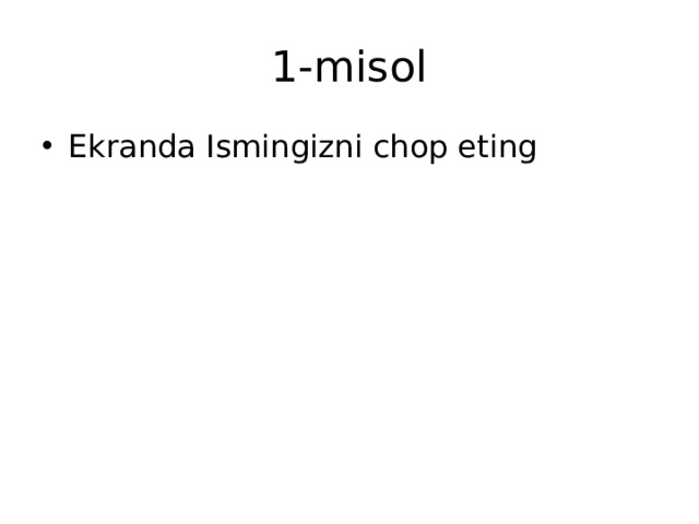 1-misol