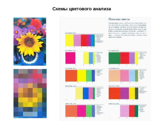 Схемы цветового анализа
