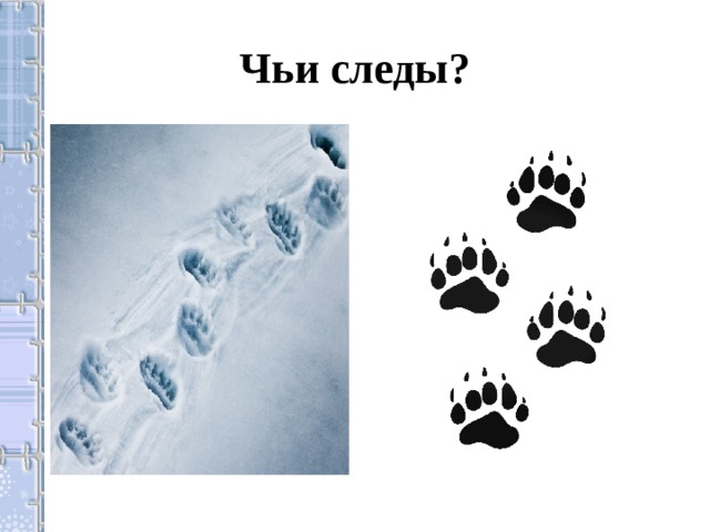 Чьи то следы буква ь. Чьи следы?. Чьи эти следы. Следы на снегу. Презентация чьи следы.