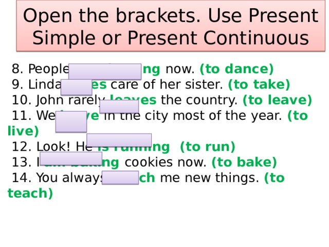 Spotlight module 6a. Use в презент Симпл. Use of present Continuous. Open the Brackets present simple or present Continuous. Present simple use.