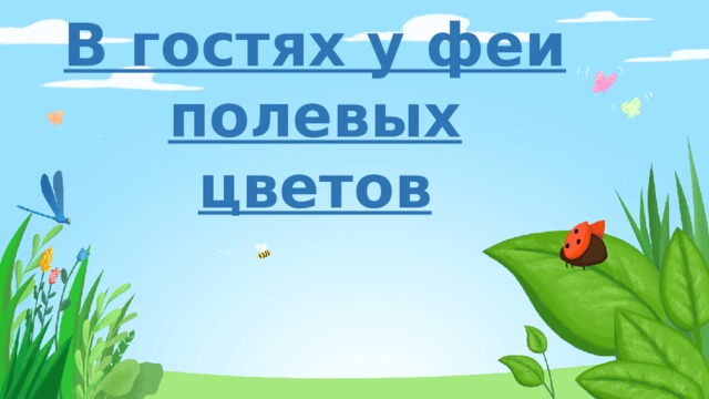 В гостях у феи полевых цветов