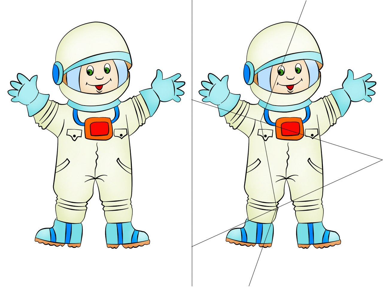 Космонавт для дошкольников