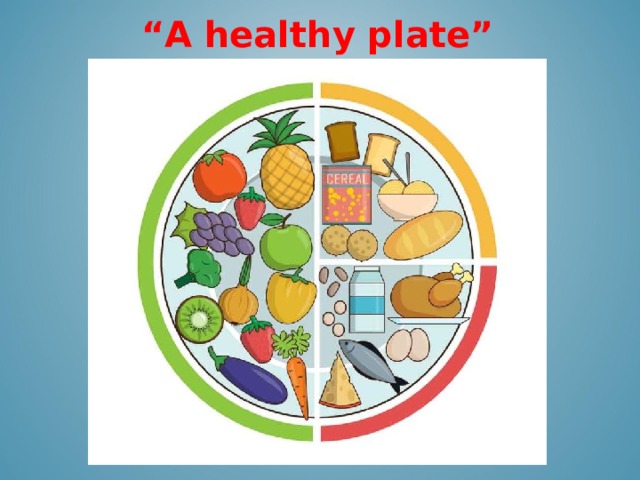 “ A healthy plate”