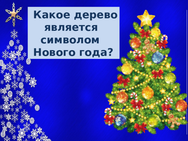 Какое дерево  является  символом  Нового года?