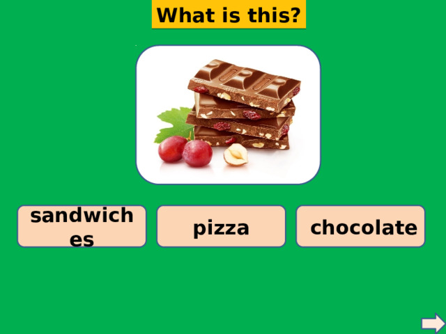 What is this? pizza sandwiches  chocolate