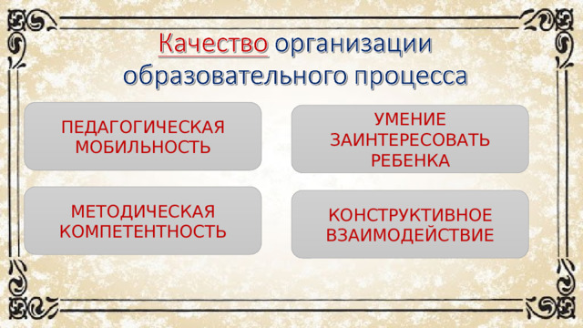 ПЕДАГОГИЧЕСКАЯ МОБИЛЬНОСТЬ УМЕНИЕ ЗАИНТЕРЕСОВАТЬ РЕБЕНКА МЕТОДИЧЕСКАЯ КОМПЕТЕНТНОСТЬ КОНСТРУКТИВНОЕ ВЗАИМОДЕЙСТВИЕ