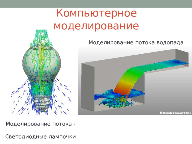 Компьютерное моделирование Моделирование потока водопада Моделирование потока -  Светодиодные лампочки