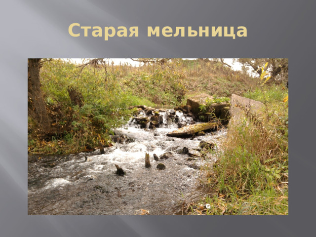 Старая мельница