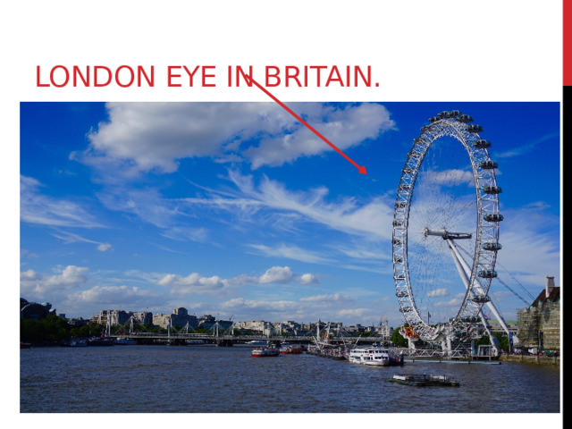 London Eye in Britain.