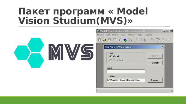 Пакет программ « Model Vision Studium(MVS)»