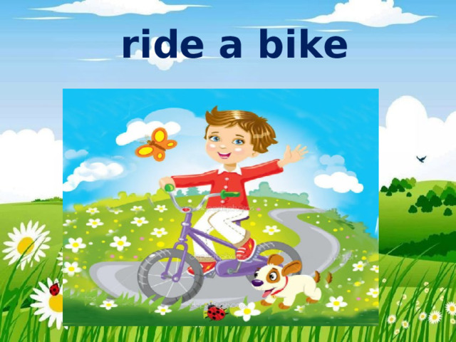 ride a bike