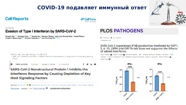 _  COVID-19 подавляет иммунный ответ