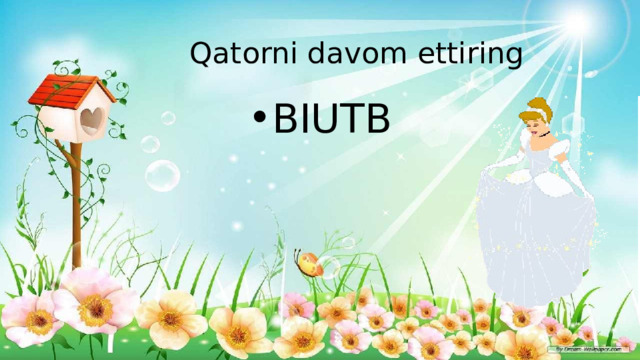 Qatorni davom ettiring