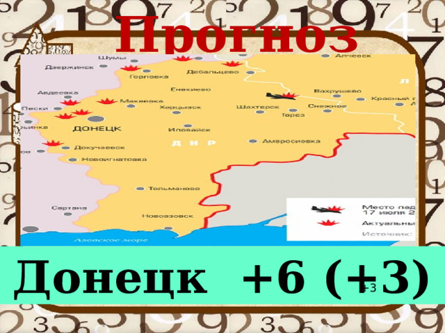 Прогноз погоды Донецк +6 (+3) +3