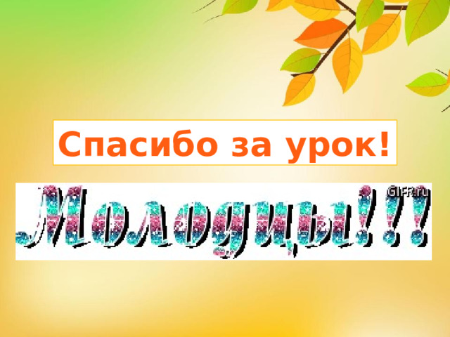 Спасибо за урок!