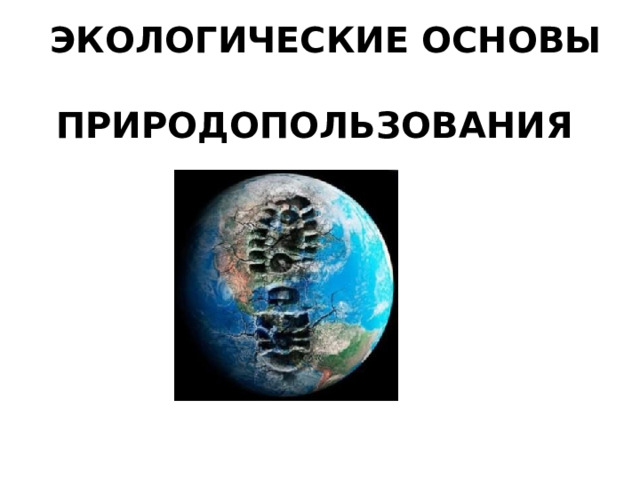 Тест экологические основы природопользования