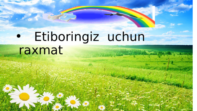 Etiboringiz uchun raxmat