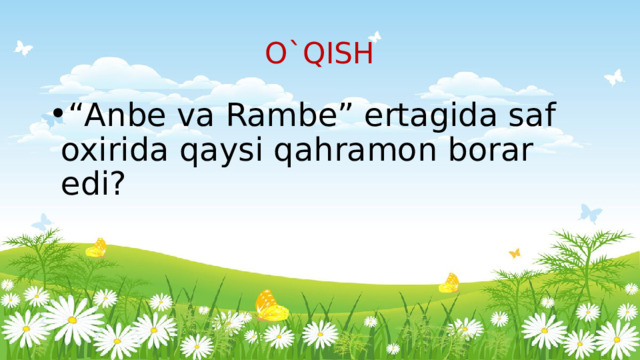 O`QISH