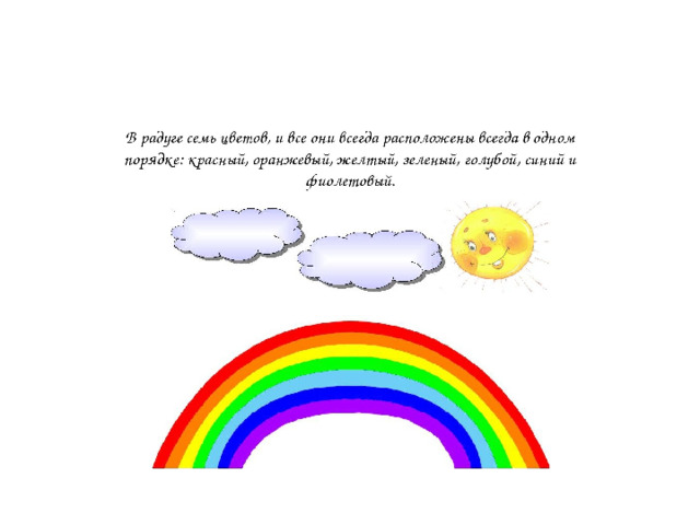 Почему радуга разноцветная 1 класс конспект урока