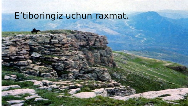 E’tiboringiz uchun raxmat.