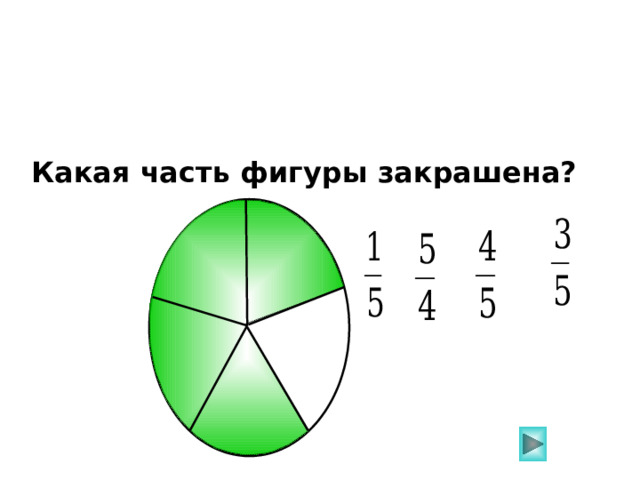 Какая часть фигуры закрашена? Пригласите к компьютеру ученика