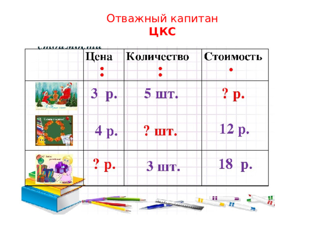 Отважный капитан  ЦКС