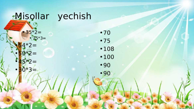 Misollar yechish