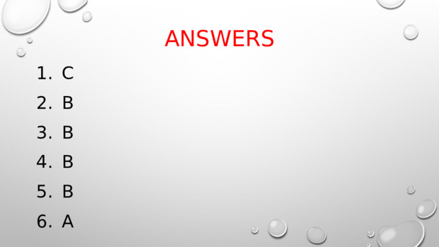 ANSWERS