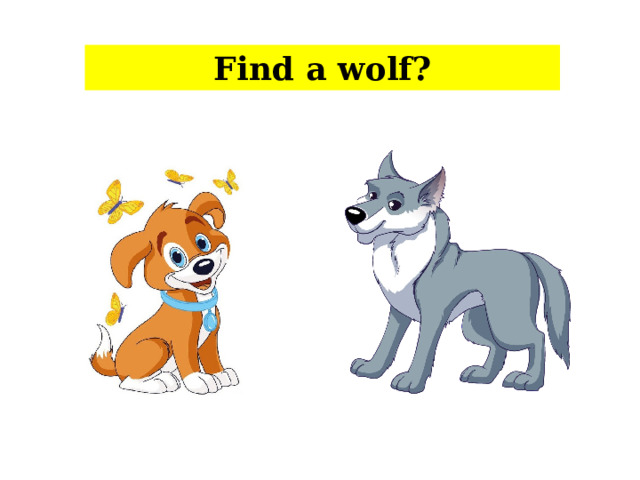 Find a wolf?