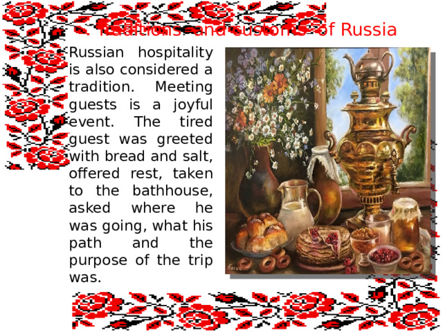 Traditions and customs of Russia