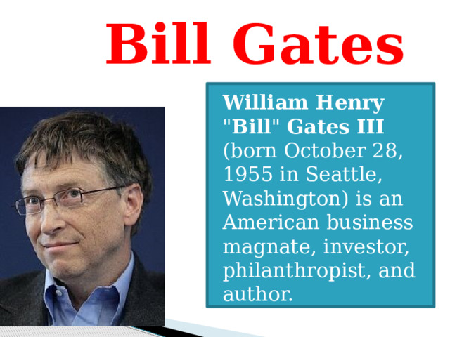 Bill Gates William Henry 