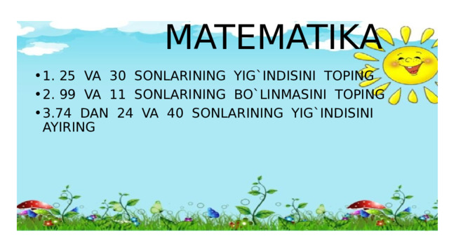 MATEMATIKA